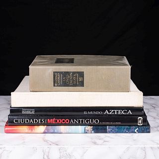 Libros sobre Civilizaciones Antiguas. La Civilización Maya /El Mundo Azteca / Piedra de Luz. Piezas: 5.