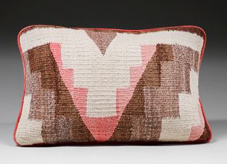 Navajo Rug Remnant Pillow c1910s