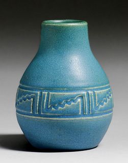Rookwood Pottery #969 Matte Blue Vase 1909