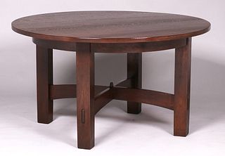 Gustav Stickley Fixed-Top Dining Table c1903-1905