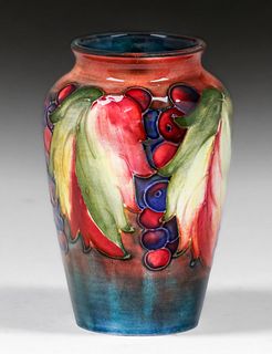 Moorcroft Pottery Grapevine Clusters Vase c1920s