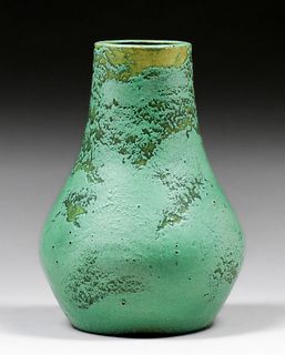 Early Arequipa Pottery Matte Green Vase c1911-1912