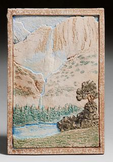 Claycraft - Los Angeles Yosemite Falls Scenic Tile c1920s