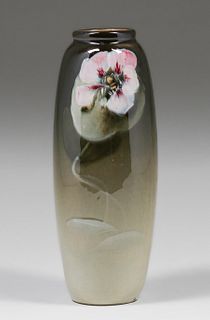 Weller Eocean Pink Nasturium Vase c1900