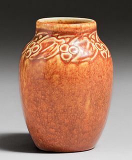 Rookwood #2139 Matte Orange Vase 1925