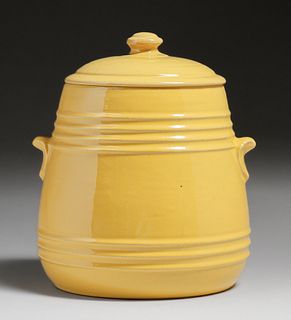 Pacific Pottery Yellow Cookie Jar c1930s