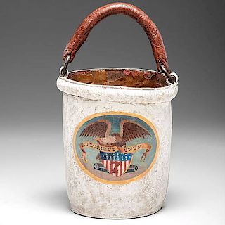 Fire Bucket From the USS Independence, Ca War of 1812 