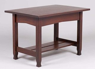 Stickley Brothers Blind Drawer Library Table c1910