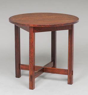 Stickley Brothers 26"d Lamp Table c1910