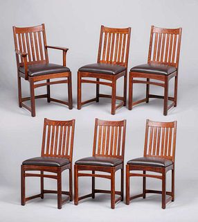 Set of 6 Lifetime Puritan #534 1/2 Dining Chairs c1912