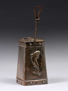 The Cape Cod Shop Hammered Copper Fire Starter c1916