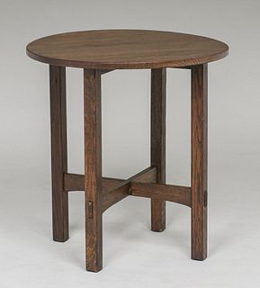 Contemporary Stickley Style Lamp Table c1990s