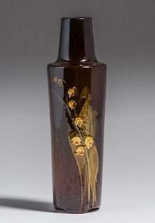 Owens Utopian Lily of Valley Vase c1900