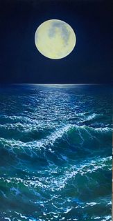 KAIA EMERALD, Moon Sonnet, acrylic on canvas