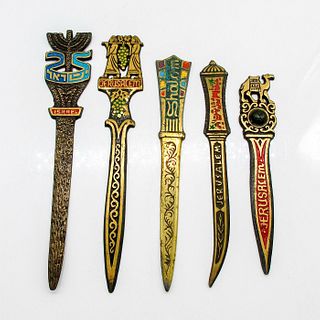 5pc Bronze Letter Openers from Israel