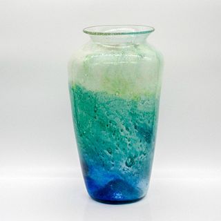 Contemporary Art Glass Oceanic Motif Vase