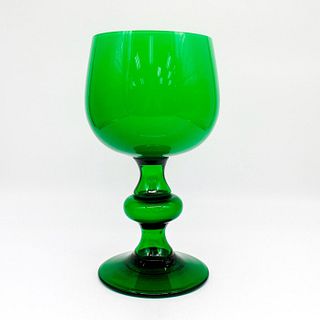 Large Vintage Decorative Glass Goblet