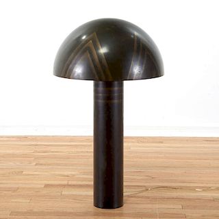 Karl Springer bronze "mushroom" lamp