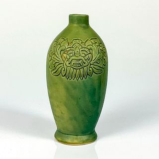 Vintage Chinese Ceramic Bud Vase, Dragon in Lotus