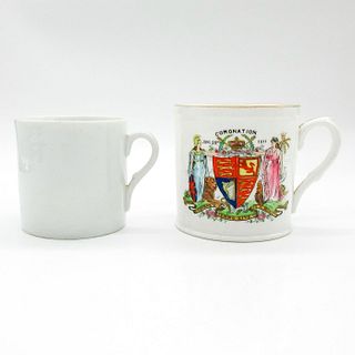 2pc Vintage King George V Coronation Mugs