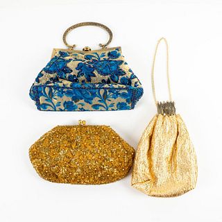 3pc Vintage Beaded and Embroidered Purses