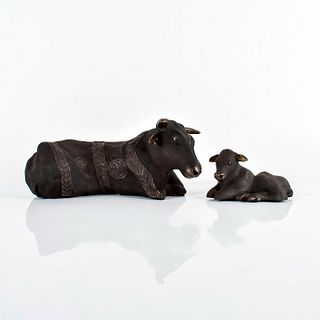 Cows - 2 Soul Journeys Patina Finish Figurines