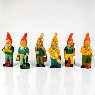 6pc Vintage Japanese Garden Gnomes Set