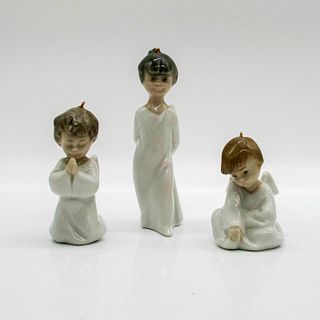 3pc Lladro Ornaments, Mini Angels 1001604