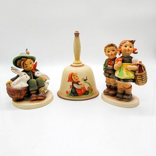 3pc Goebel Hummel Figurines and Bell Set