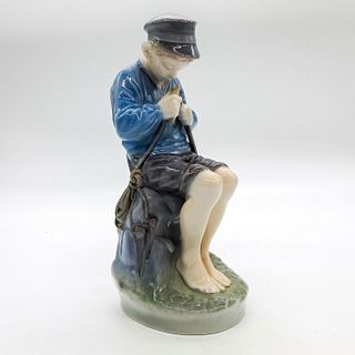Vintage Royal Copenhagen Figurine, Boy Carving