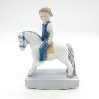Vintage Royal Copenhagen Figurine, Girl on Pony