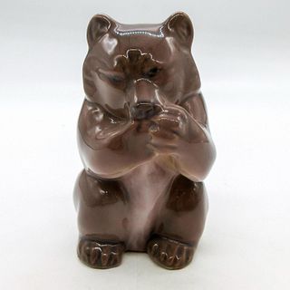 Vintage Royal Copenhagen Figurine, Bear Cub Eating