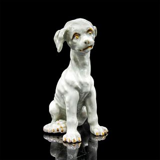 Antique Royal Vienna Porcelain Dog Figurine