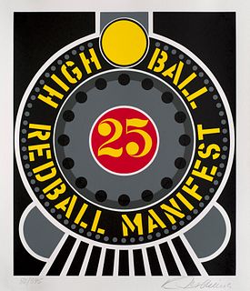 Robert Indiana Highball in the Redball Manifest. 1996. Farbserigraphie auf Vélin. 42 x 35,5 cm (48,3 x 40,6 cm). Signiert und nummeriert. - In gutem Z
