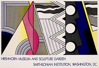 Roy Lichtenstein Hirshhorn Museum and Sculpture Garden. The Smithsonian Institution, Washington, D.C.. 1987. Farboffsetlithographie auf glattem Vélin.