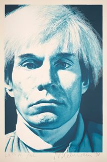 Gottfried Helnwein Andy Warhol. 1990. Farbserigraphie auf genarbtem Velinkarton. 98,5 x 66 cm (119 x 79 cm). Signiert und datiert sowie römisch nummer