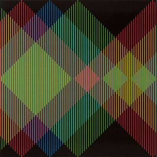 Carlos Cruz-Diez Serie Semana - Miércoles. 2013. Farblithographie auf Vélinkarton. 60 x 60 cm (60 x 60 cm). Verso signiert, datiert und nummeriert. - 