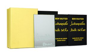 Ben Vautier 1 Serigraphie in: Introspection Truth Art & Sex. 2013. Zusätzlich mit dem gleichnamigen Buch und der DVD. Die Serigraphie auf Spiegelglas.