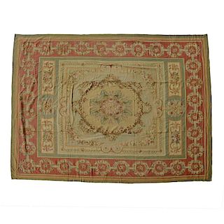Antique Aubusson carpet