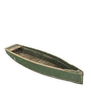 Antique American paint decorated hull model