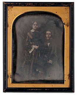 Half Plate Daguerreotype of Early California Attorney, Hall McAllister and his Wife 