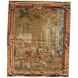 Large antique Brussels tapestry