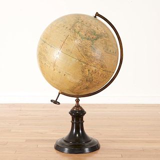 French terrestrial library globe by J. Forest