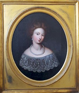 European 19th Century Portrait of Young Lady