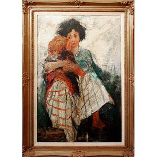 G. Belay (signed illegibly) - Mother and Child