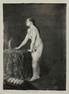 BELLOWS, George. Lithograph "Statuette".