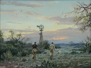 ROBINSON, James. Oil on Panel. "Last Covey".