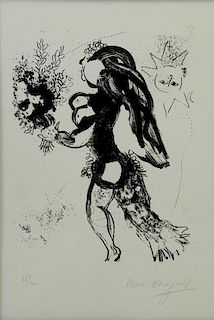 CHAGALL, Marc. Lithograph "The Offering".