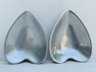 NAMBE Model #118B-Heart Shaped Silver Sweetheart Dishes