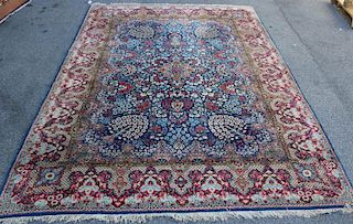 Antique and Finely Woven Roomsize Kirman? Carpet.